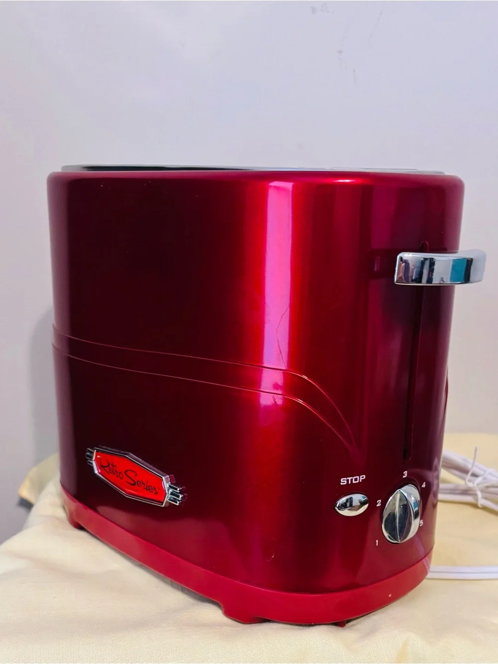 Retro Series Toaster / Hot Dog cooker / Bun Toaster RED
